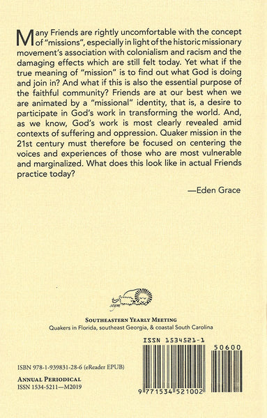 Good News to the Oppressed: Friends' Witness in the 21st Century