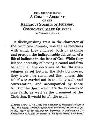 Tract: A Concise Account of the Religious Society of Friends