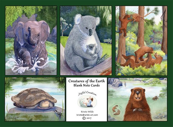 Creatures of the Earth Notecards