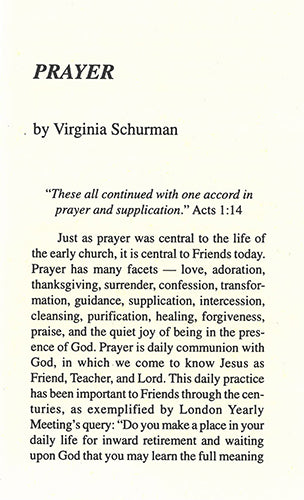 Tract: Prayer